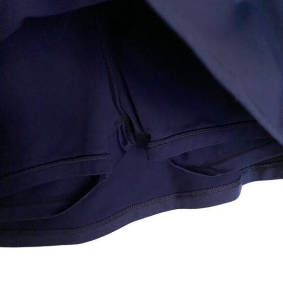 Sofibella Navy Tennis Skort with Peekaboo Side Zipper Large - Picture 6 of 7